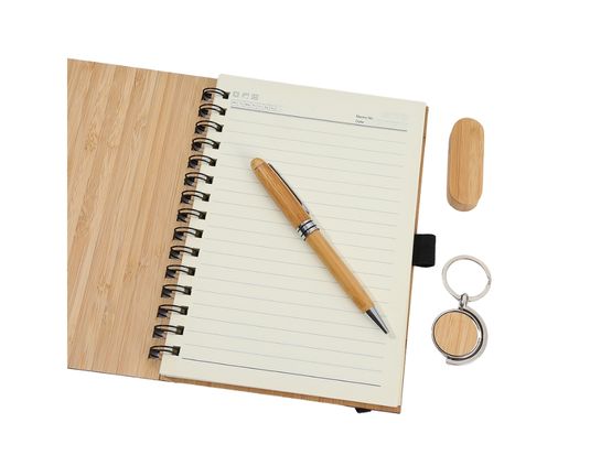 Eco-Friendly Custom Bamboo Gift Set with Logo