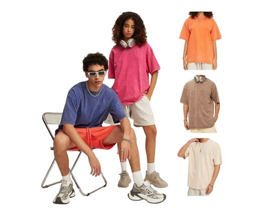 Custom Washed T-Shirts with Logo