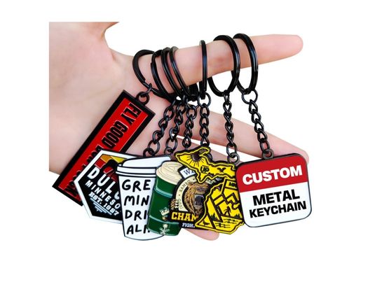 Premium Custom Metal Keychains for Branding – Engraved Promotional Gift Items