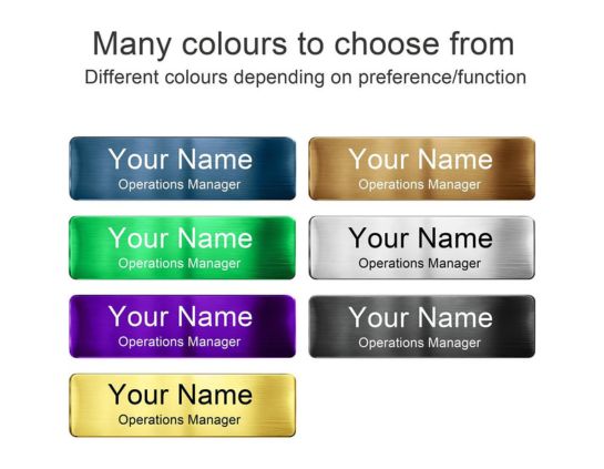 Custom Name Badges for Events & Corporate Branding - Durable PVC & Metal Options with Logo Printing